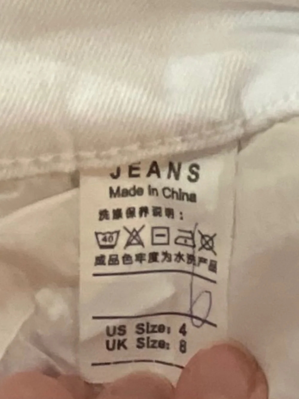 N/A white distressed